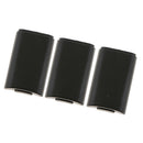 For Microsoft Xbox 360 S Battery Back Cover Door Protector Lid Black - Pack of 3