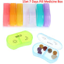 Portable Medicine Weekly Storage Pill 7 Day Tablet Sorter Box Container Case  3C