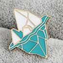 Enamel Blue Snow Mountain Brooch Pin Shirt Collar Pin Women Badge Jewelry G OZ