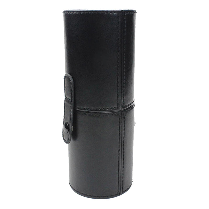 Black Makeup Brush Pen Travel Leather Storage Empty Holder Cosmetic Cup Case Box