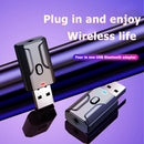 USB Bluetooth Dongle Adapter 5.0 Wireless 3.5mm AUX Music Audio Transmitter A