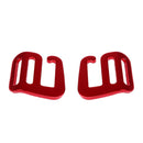 Set of 2 Aluminum Alloy Webbing Strap Buckles G Hook Outdoor Carabiners Red
