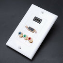 Hdmi Vga 3 Rca Panel Composite Three In One Integrated Multimedia Wall Pane
