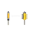 1/4-inch Shank Bearing Flush Trim Router Bit + 8mm Shank Finger Reversible Joint