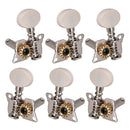 6 Pieces 3R 3L Guitar Machine Heads Mechanical Tuning Pegs For Acoustic Guitar