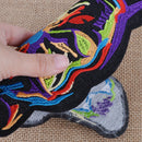 2pcs Large Tiger Head Embroidered Cloth Patch Sew Iron On Jacket Jeans Crafts