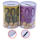 1pc Euro Dollar Money Box Safe Cylinder Piggy Bank Banks For Coins Deposit Bo Gw