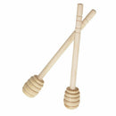 5X 6 inch Wooden Honey Dipper Wooden Stick Spoon Dip Drizzler Server 149mm ORI