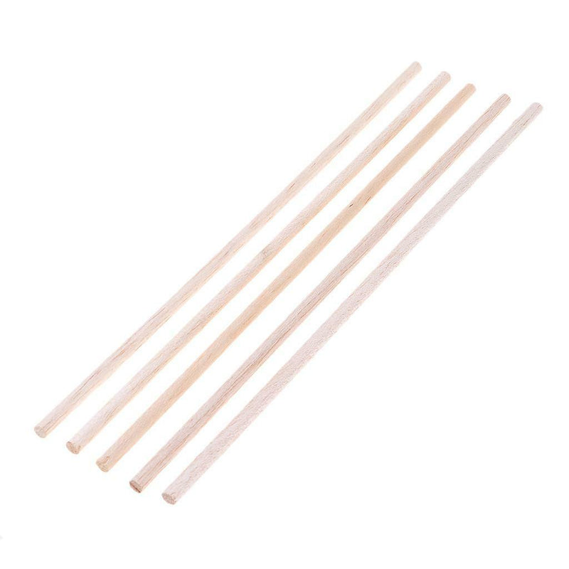 5pcs 6mm*250mm Round Balsa Wood Stick Strip Craft Airplane Boat Models DIY
