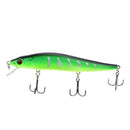 1pc 14cm/23g minnow fishing lures plastic baits hard lures fishing hooks 3