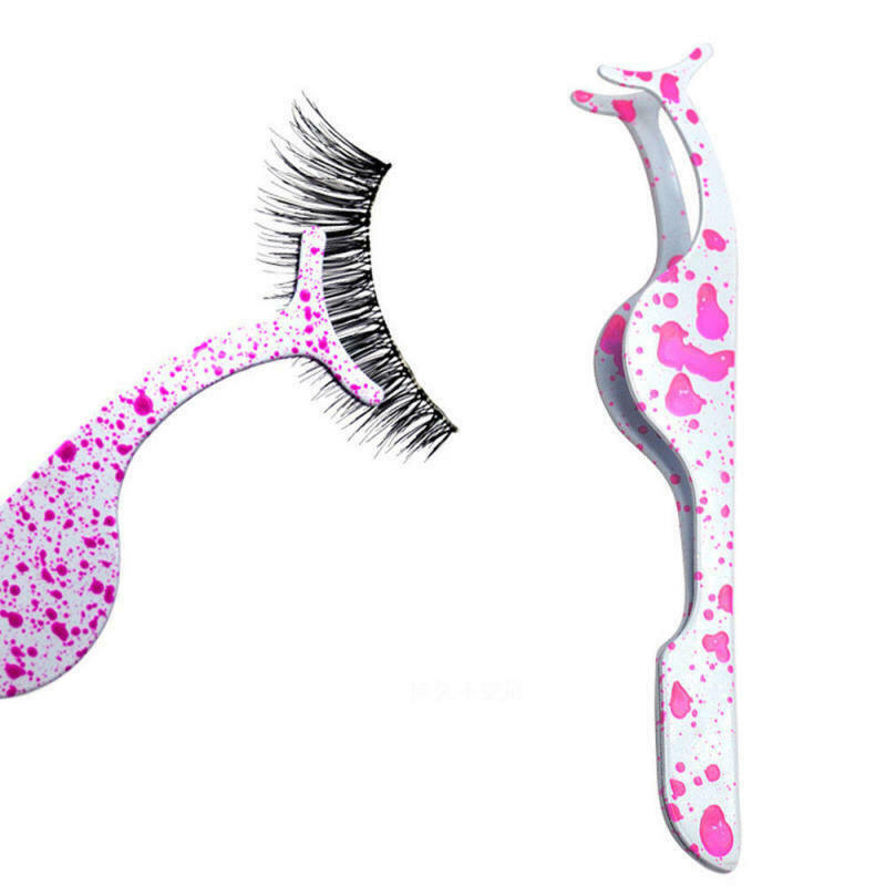 3 Colors FALSE EYELASH APPLICATOR TWEEZER COSMETIC TOOL CLIP EYE LASHES  YXY