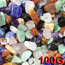 Colorful Mixed Stone & Crystal Gem Chips Tiny Small Polished Stones 100g Hot