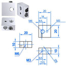 10pcs 30MM Length Extruder 1.75mm Throat Tube and 10pcs Brass Extruder Nozz