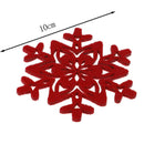 4Pcs Christmas Snowflake Shaped Cup Mat Coaster Anti-Skid Placemat Xmas De xkTOC