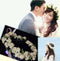 Korean Bridal Flowers Wedding Head Wreath Crown Floral Hair Headpiece White