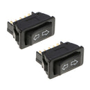 2pcs Universal 5 Pin Dual Rows Electric Power Window Master Switch for Car Green