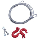 RC Rock Crawler Steel Tow Rope & Tow Hooks For 1/10 Climbing Car Trailer Pa Y3H4