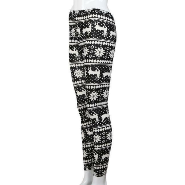 Women's Elasticity Skinny Tribal Printed Stretchy Ladies Casual Pants Leggings