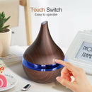 300ml USB Electric Aroma Air Diffuser Wood Ultrasonic Air Humidifier Essent Y6O7