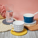 12 Pieces Braided Cup Coasters Cotton Round Woven Coasters Drink Absorbent WB9W1