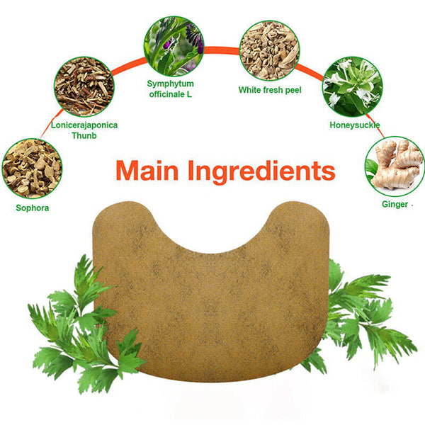 12Pc Wormwood Shoulder Neck Pain Relief Patch Self-Heating Moxibustion Plast Nw