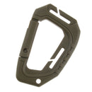 Heavy Duty Plastic Carabiner Clip Snap Hook Spring Loaded Carabina  Gray