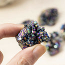 Natural Quartz Crystal Rainbow Titanium Cluster Mineral Specimen Healing Stone *