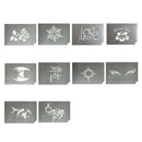10pcs DIY Reusable Body Face Paint Stencils Template for Dress Party Make Up