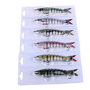 Fishing Lures Crank Bait Hooks Bass Crankbaits Tackle Sinking Baits 8 Segment