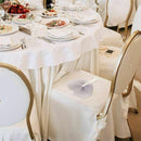 36 Pcs White Wedding Fan - Fans for Ceremony Invitations Heart Shaped Foldi