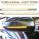12V Car 28LED Rear View Mirror Blinker Light Turn Signal Bumper Strip Universal-