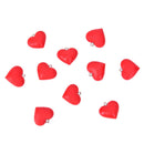 10pcs/lot Heart Charms Pendant DIY Earrings Bracelet Findings Jewelry Maki BX