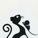 cat and mouse switch stickers living room kitchen wall stickers ME