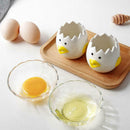 Egg Yolk Props Separator Creative Ceramic Cartoon Kitchen Gadget Sieve Tool