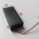 Plastic 18650 Battery Storage Case Box Holder with Wire Leads Storage Case