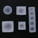 5pcs/set Crystal Silicone Semi-circle Mold Pendant Jewelry Making Mould