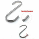 Set of 10 S Stainless Steel Suspension Hooks for Kitchen Cookware or Butche