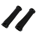 Pair Black Rubber Mountain Bike Bicycle Cycling Lock On Handlebar Grips
