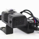 Dual Usb Port Waterproof Motorbike Motorcycle Handlebar Charger Adapter Pow