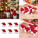 10x Xmas Mini Lollipop Lollypop Santa Claus Hat Cap Wrap Christmas Party Decor