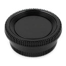 5X(Black Plastic Camera Body Cover + Rear Lens Cap for Nikon Digital SLR S3H4)