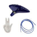 12 Holes Alto C Key Ocarina with Ocarinas Stand Rack Home Decoration Craft