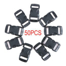 50pcs 10mm Side Release Buckles Webbing for Paracord Bracelet Backback