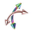 12Pcs/Set Curved Bar Barbell Ball Spike Tragus Eyebrow Lip Ring Body Pierc JR