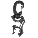 Scuba Diving Double BCD Hose Holder with Clip Black