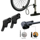 2 Pieces Schrader And Presta Valve Bike Tire Tyre Air Pump Inflator Connector