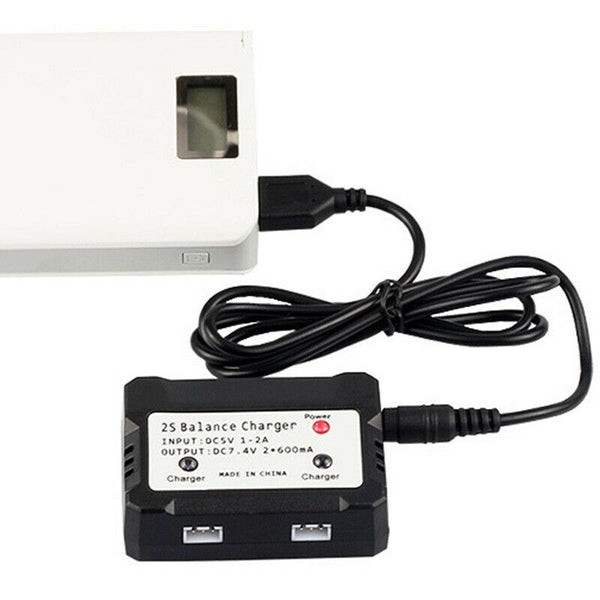 7.4V 2S Balance Charger Box Charging Adapter 2 in 1 for Syma X8C MJX X600 X E2W8