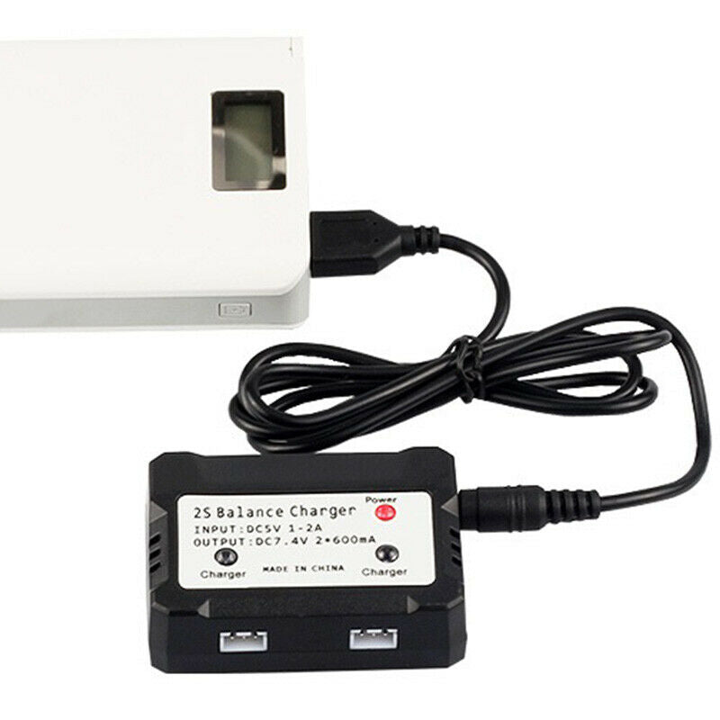 7.4V 2S Balance Charger Box Charging Adapter 2 in 1 for Syma X8C MJX X600 X E2W8