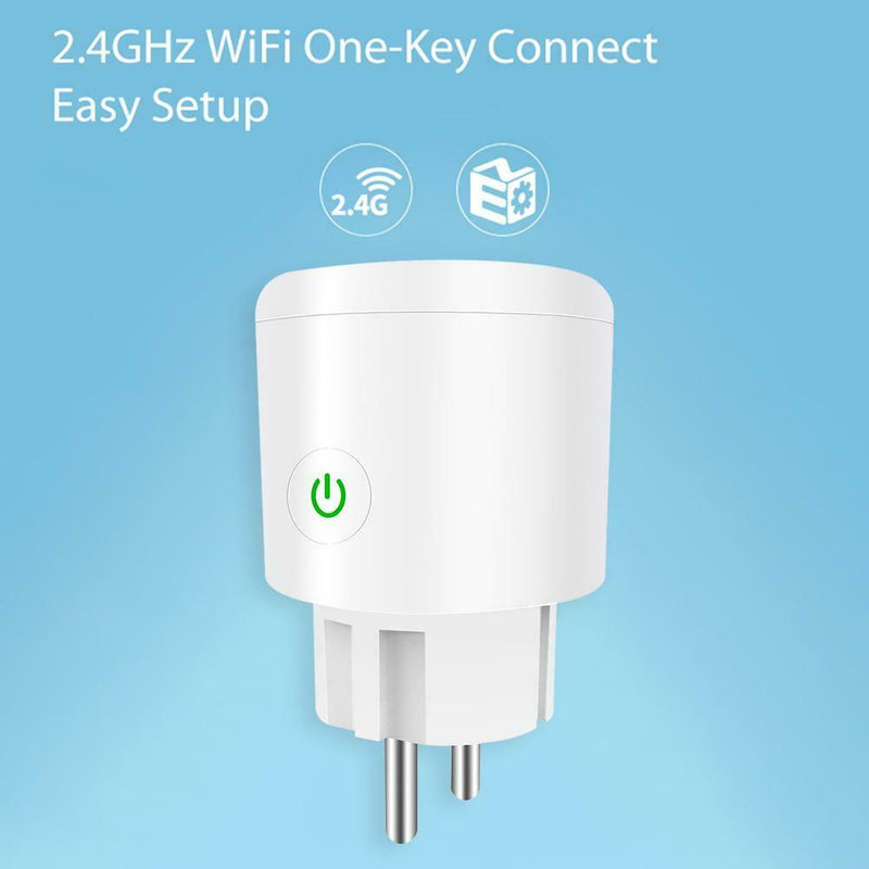 EU Plug WiFi Socket Smart Phone Timing Outlet Switch Remote Control (16A) A