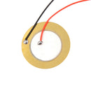 10PCS 27mm Piezo Elements Sounder Sensor Trigger Drum Disc + wire copper EO T Ew